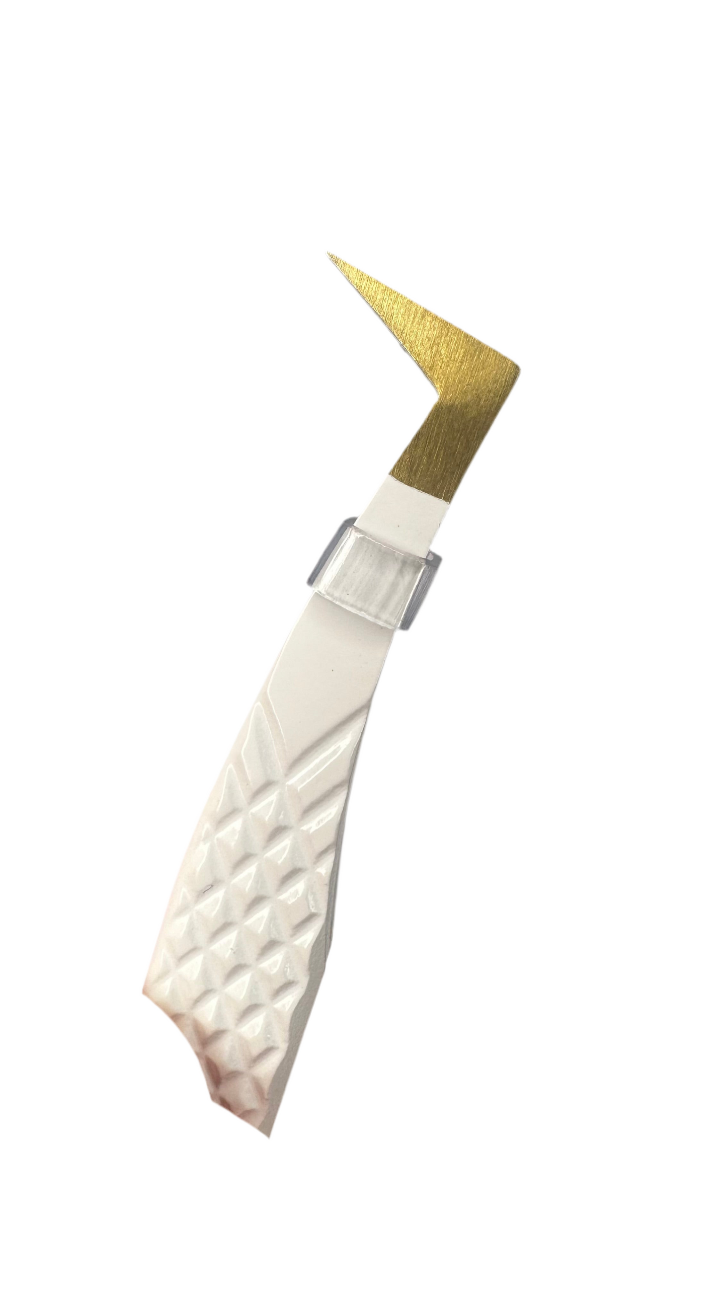 Lash Tweezer Set - GOLD - L SHAPE BOOT & CURVED TWEEZER (Halo Collection)