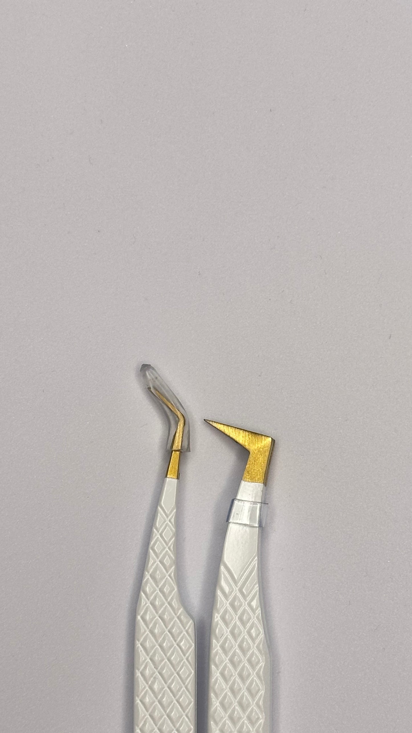 GOLD - Fibre Tip - L Shape Boot Pickup Tweezer - (Halo Collection)